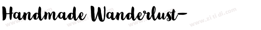 Handmade Wanderlust字体转换 Handmade Wanderlust字体转换